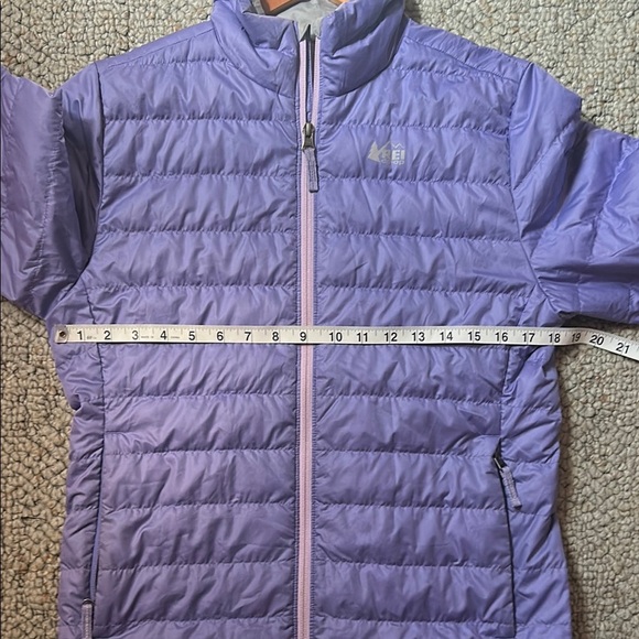 REI Kids Light Purple Down Puffer Jacket - Picture 9 of 10